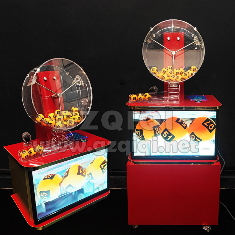 Entertainment Lucky draw machine by mechanism for lotto game machine with TV J350V