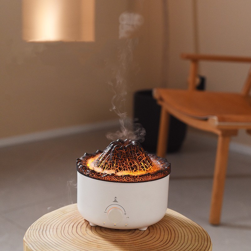 Volcano Jellyfish Humidifier Flame Aromatherapy Machine Essential Oil Fragrance Expander Machine For House For Office