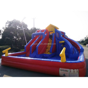 Google hot double kid custom park outdoor cheap giant commercial backyard adult size inflatable water slide for sale