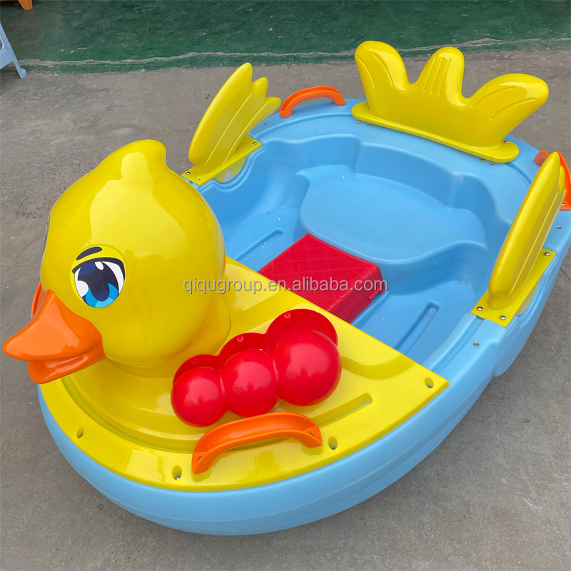 Water park equipment manufacturer supply adults duck pedal boat electric paddle boat