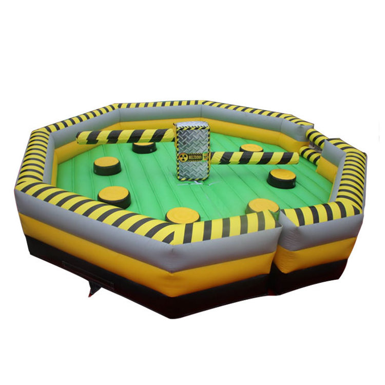 Factory selling wipeout equipment inflatable mechanical sweeper game inflatable wipeout