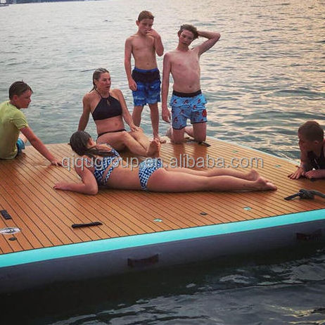 Good quality cheap manufacturer supply best selling pvc inflatable floating dock platform