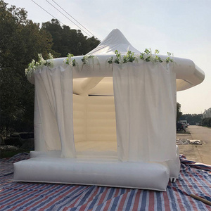 Hot Sale Commercial Inflatable White Wedding Bouncy Jumping Castle