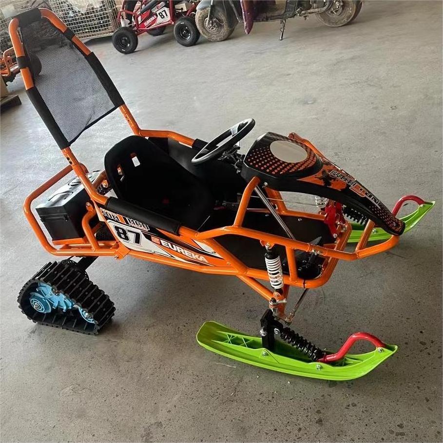 Factory hot sale cheap kids mini snow scooter electric karts snowmobile