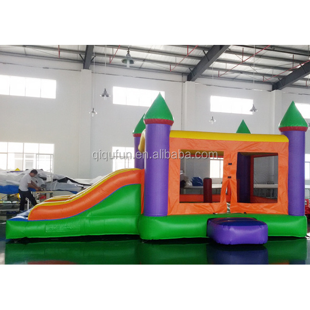 Rental cheapest indoor air bouncer inflatable kids jumping trampoline with slide