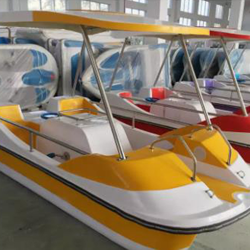 Factory direct sale different design water 4 person pedal boat