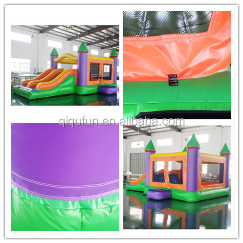 Rental cheapest indoor air bouncer inflatable kids jumping trampoline with slide