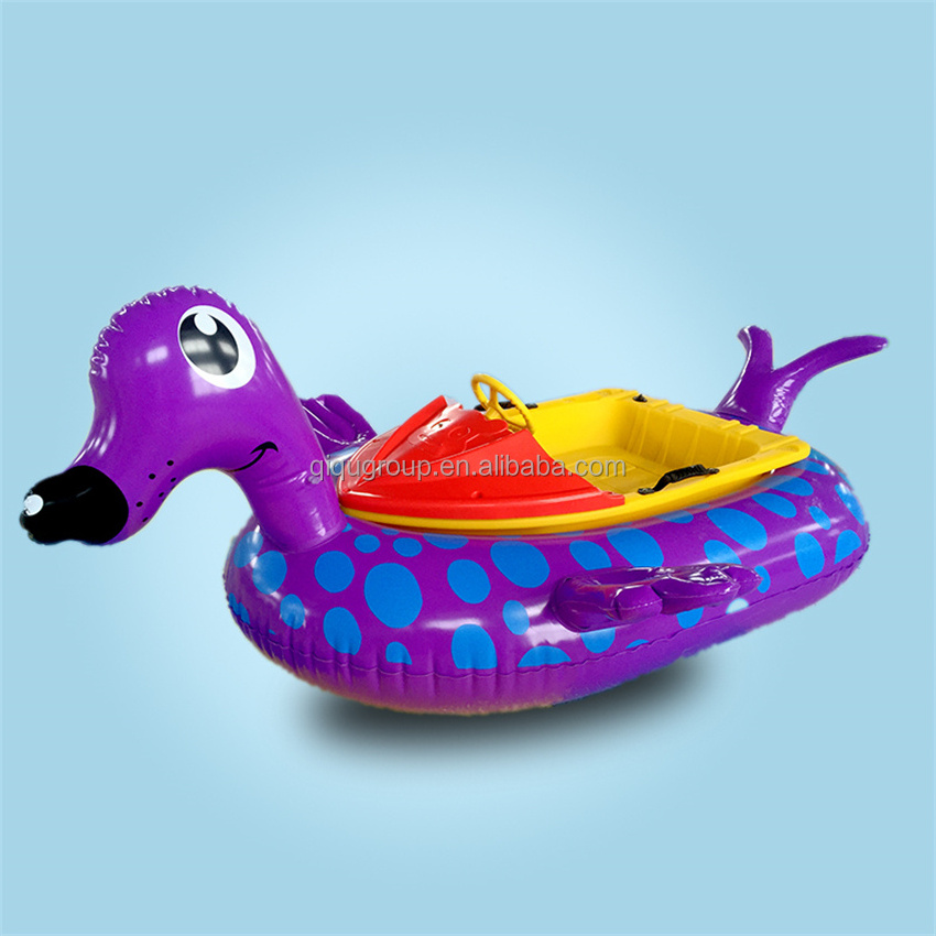 Popular entertainment cartoon theme water sports tricycle inflatable duck pedal boat