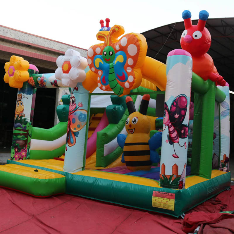 Giant inflatable bounce house combo inflatable bouncy castle with water slide pool