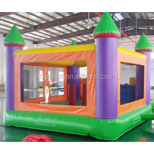 Rental cheapest indoor air bouncer inflatable kids jumping trampoline with slide