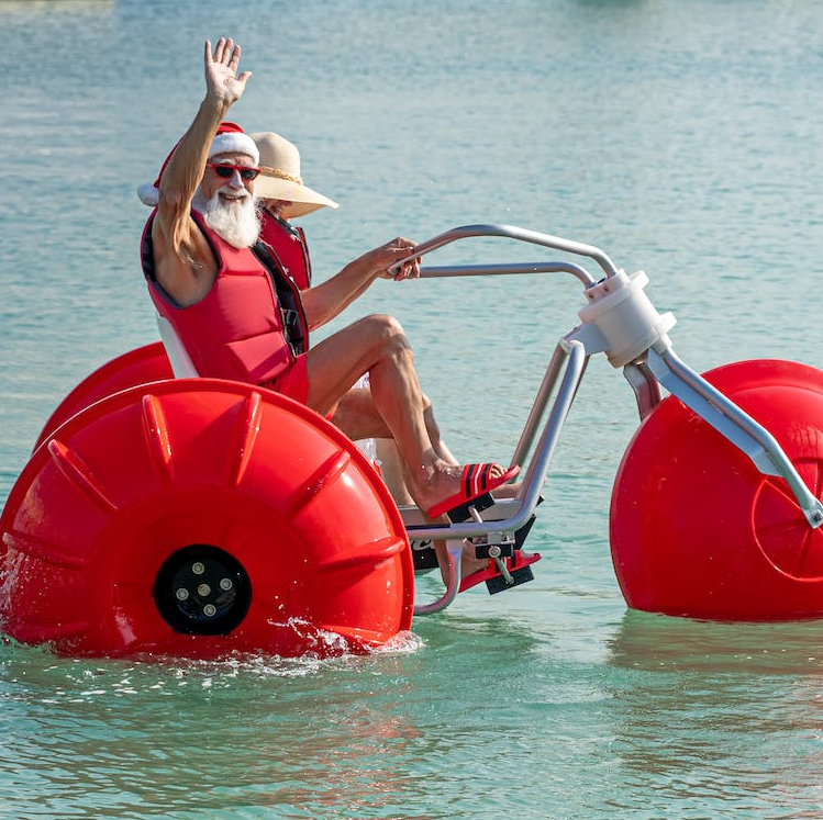 Popular parent-child entertainment for water lake sea water tricycle bike for sale