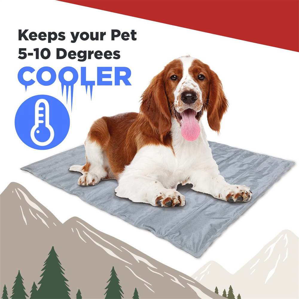 Qiqu Pet Supplies Custom New Designer Summer Pet Cooling Mat Dog Cooling Pad Quick Dry Dog Blanket for Indoor Outdoor Car Seats