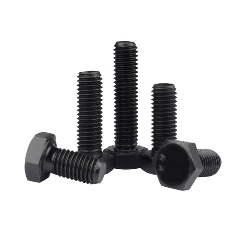 High Strength Din 931Black Oxide Grade 8.8 m6 m7 m8 m9 m15 m17 m20 Hex Head Bolt Hex Bolts And Nuts