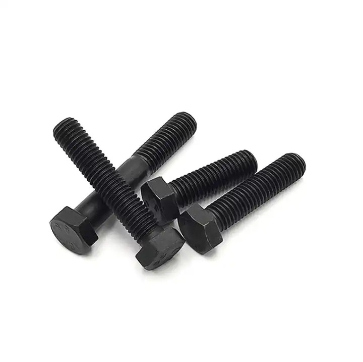 High Strength Din 931Black Oxide Grade 8.8 m6 m7 m8 m9 m15 m17 m20 Hex Head Bolt Hex Bolts And Nuts