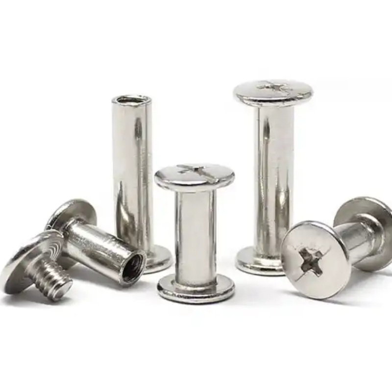 Factory Direct M2 M3 M4 M5 M6 Belt Male Female Aluminum Brass Binding Bolt Tapping Drywall Stainless Steel Chicago Screws