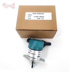 Excavator Parts 12V Shut Off Stop Solenoid Valve 17208-60015 For Kubota D905 D1005 D1105