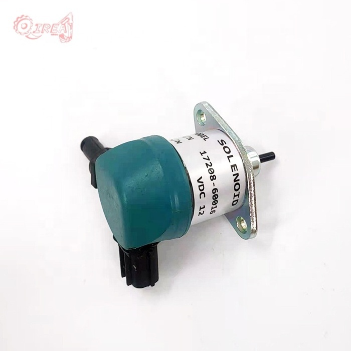 Excavator Parts 12V Shut Off Stop Solenoid Valve 17208-60015 For Kubota D905 D1005 D1105