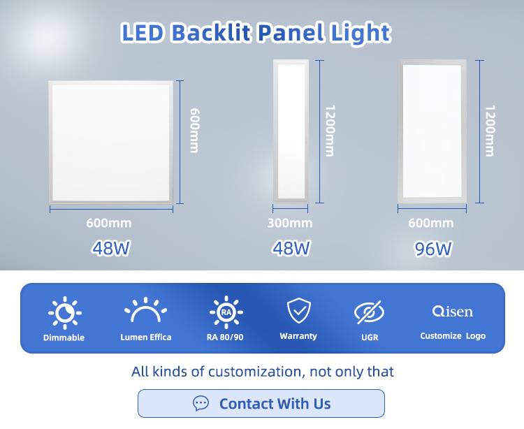 Led Ceiling Light Panel Light Led Panel 120X60 Square Ceiling Backlight Led Panel Light For Home Shopping Hospital Workshop