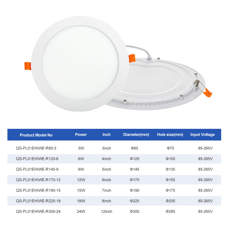 4 Inch 6 Inch Square Recessed Slim LED Panel Pot Lights led ceiling slim downlight