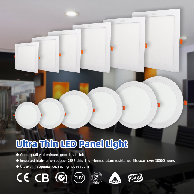 Ultra Thin Surface Mounted 12v China Flat Led Ceiling Slim Panel Lights for Home