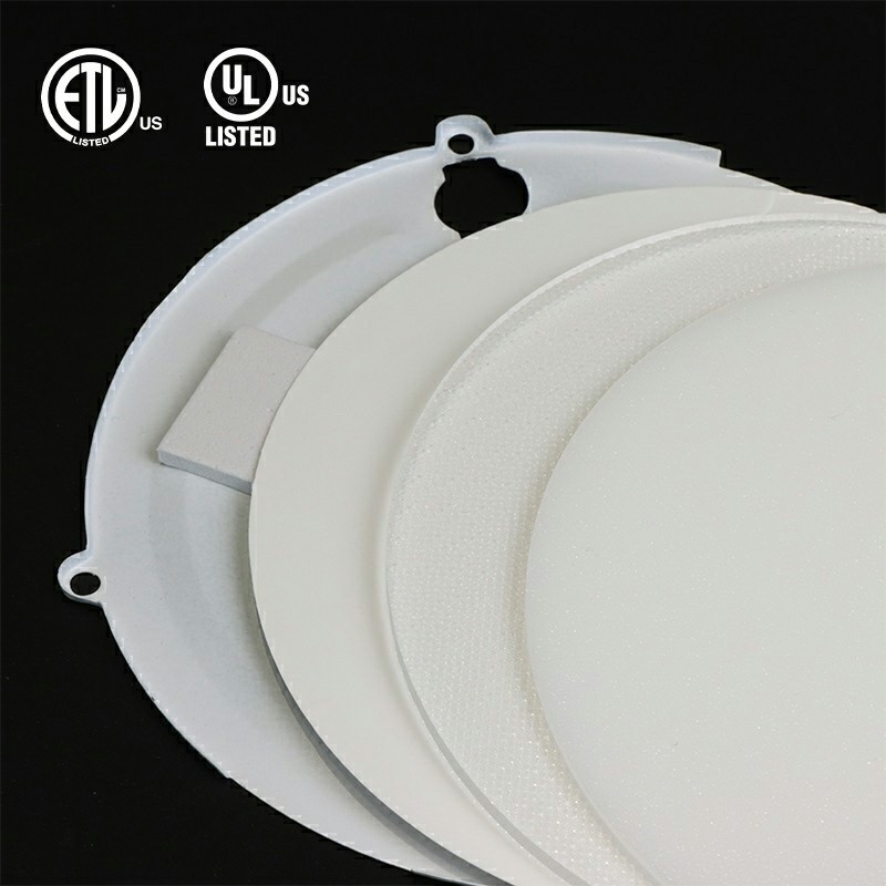 Slim Led Panel Light Downlight 4Inch 9W Color Changing And Dimmable 3Cct Dali Driver Recessed Light Panel