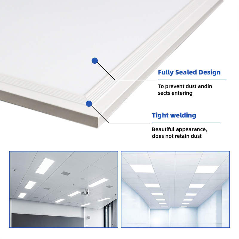 2X2 2X4 600X600 60X60 48W Led Ceiling Light Panel Led Flat Panel Light For Supermarket Office Hospital