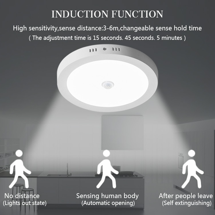 Panel Led Con Sensor De Mivimiento Sonido Led Ceiling Panel Light Motion Sensor Light 18 Watt