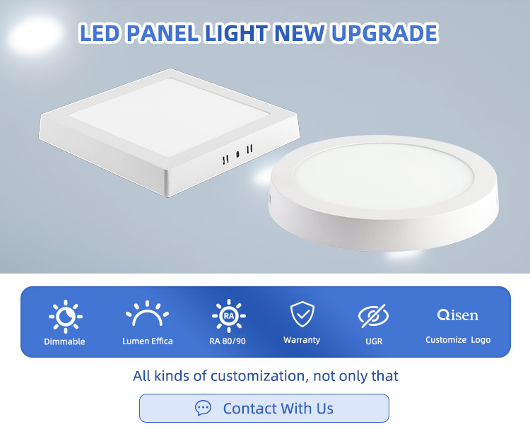 Led Surface Mounted Panel Light 18W 960Lm Led Recessed Low Profile Slim Panel Light