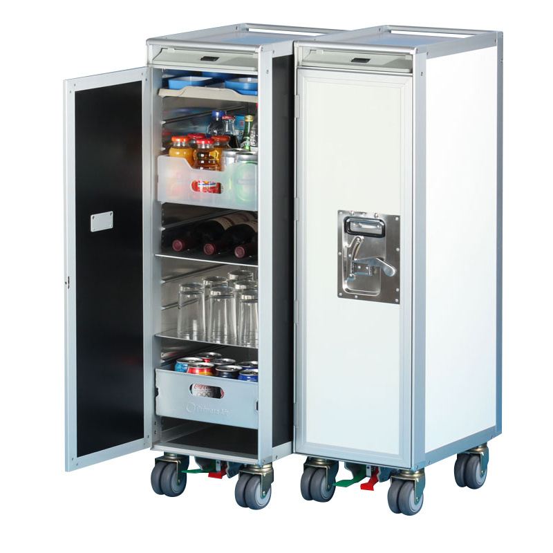 Aluminium half size aircraft meal trolley