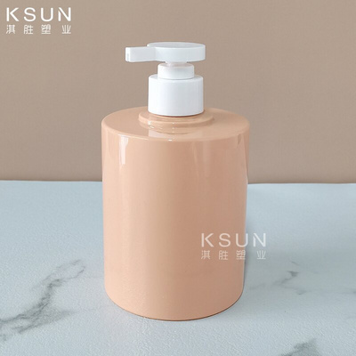 Instock Plastic 500Ml Pink Orange purple Body wash Lotion Pump hair shampoo bottle