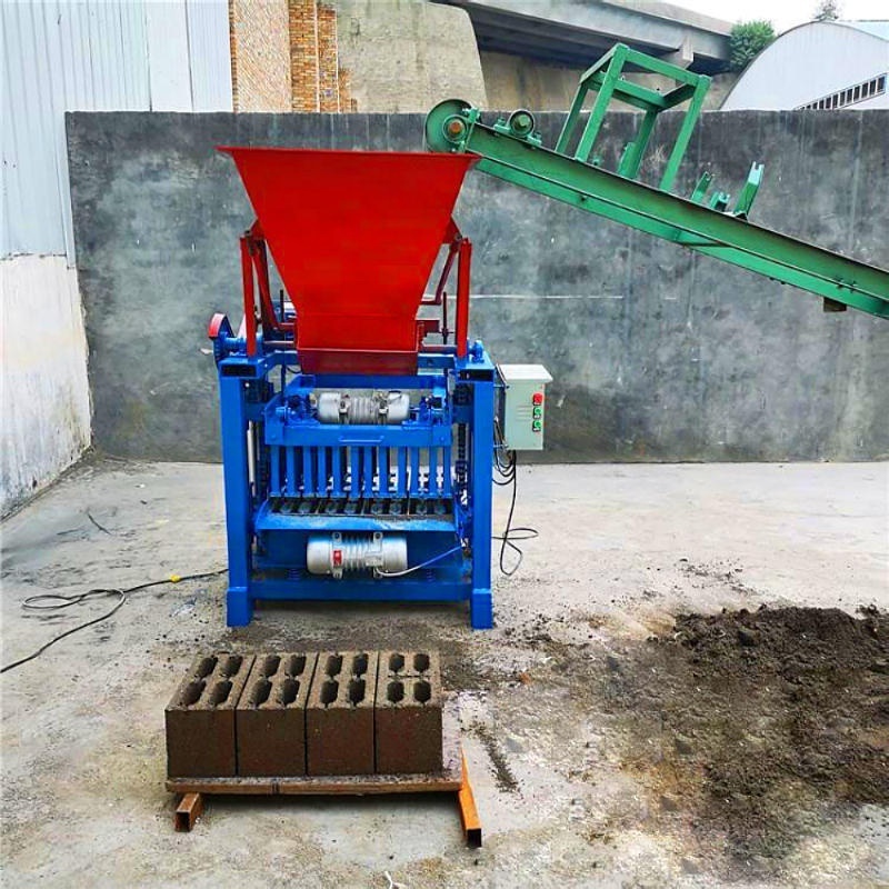 QMJ4-35 fixed block forming machine small manual brick making machine 9 inches hollow block making machine