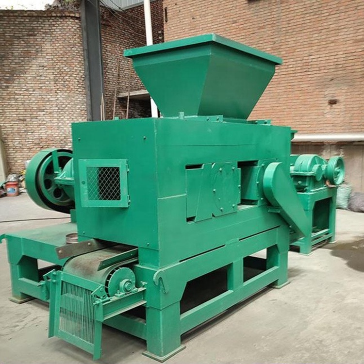 High pressure phosphate powder pelletizer double roller zeolite powder pulverized coal briquetting machine