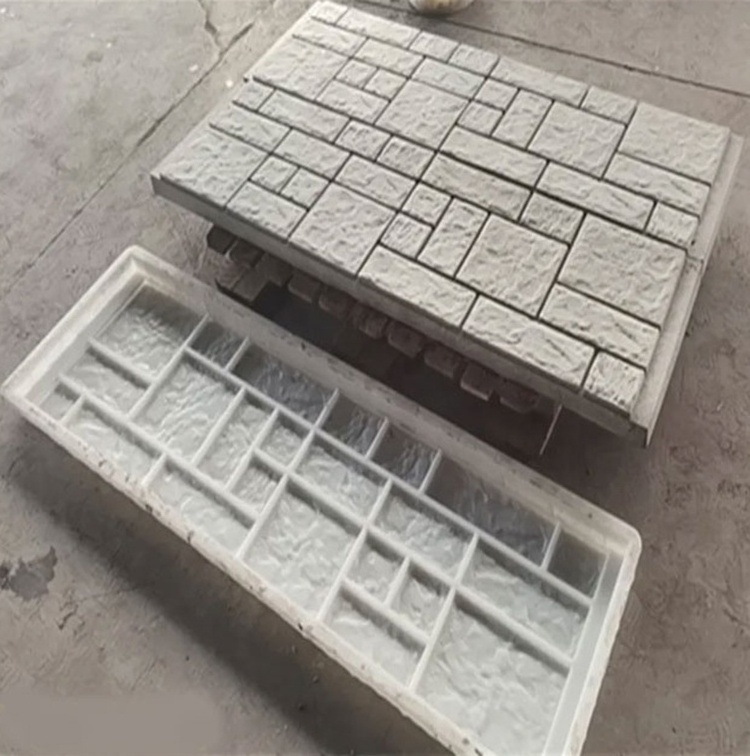 High durability Precast 3d wall fence panel plastic mold Cement concrete wall plastic molds