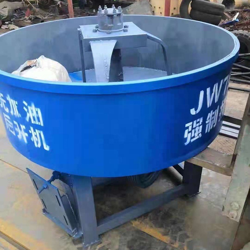 High speed self load concrete pan mixer vertical shaft pan concrete mixer jw350 jw400 jw500 for sale