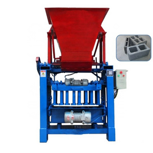 QMJ4-35 fixed block forming machine small manual brick making machine 9 inches hollow block making machine