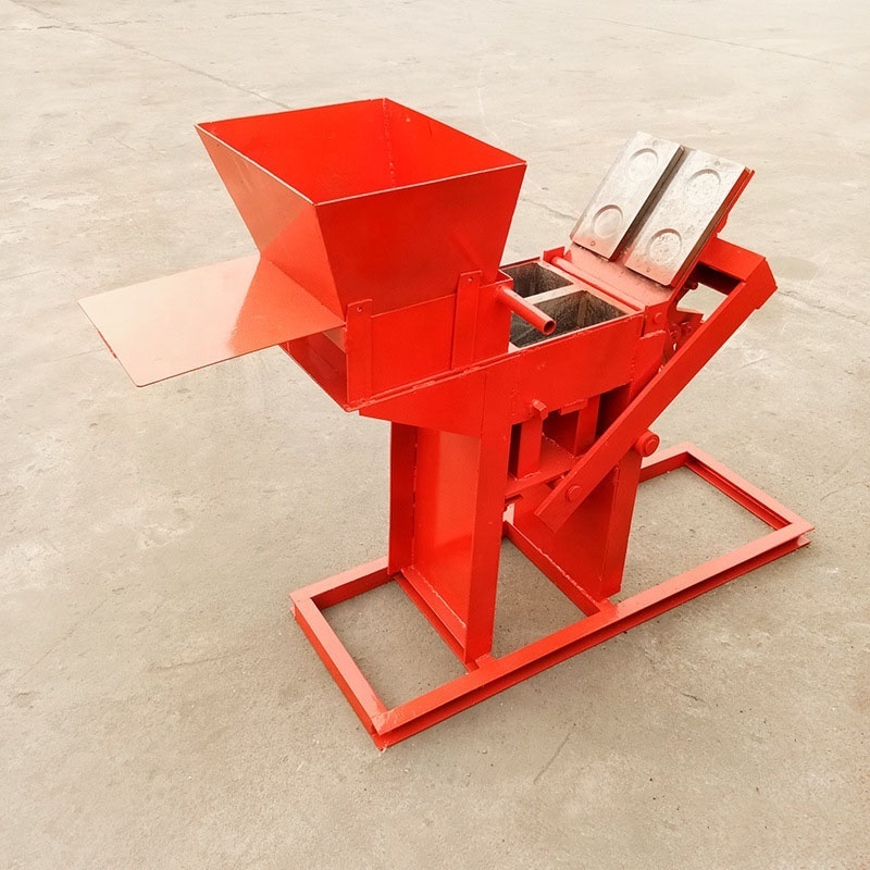 Hot selling QMR2-40 red clay brick making machine interlocking manual hollow brick machine price in Ghana