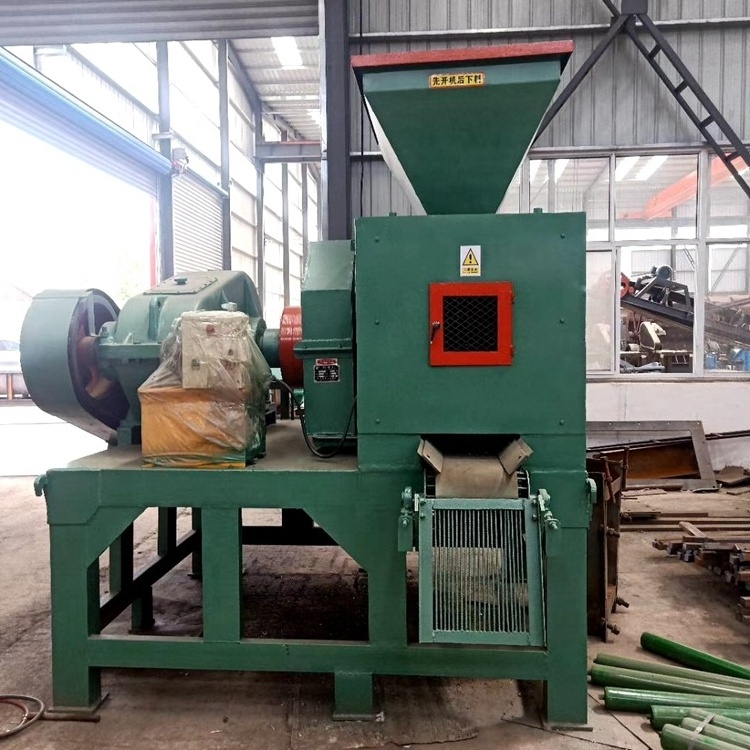 High pressure phosphate powder pelletizer double roller zeolite powder pulverized coal briquetting machine