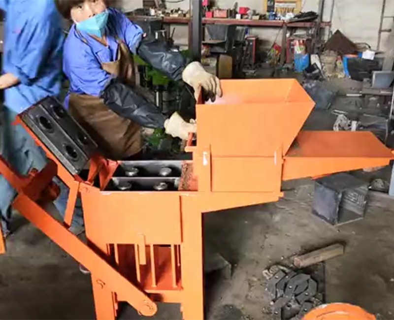 QMR2-40 Manual Clay Soil Cement Interlocking Brick Moulding Machine earth compressed clay interlock brick making machine