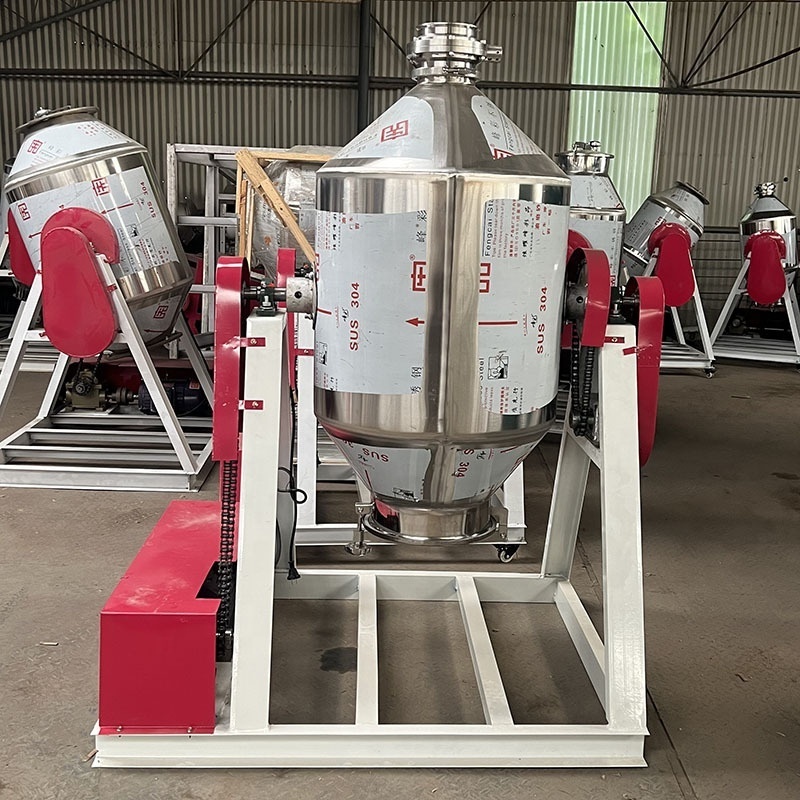 Vertical stainless steel 35kg 50kg 100kg 200kg drum roller mixer laboratory powder mixer rotary drum mixer for spices herbal