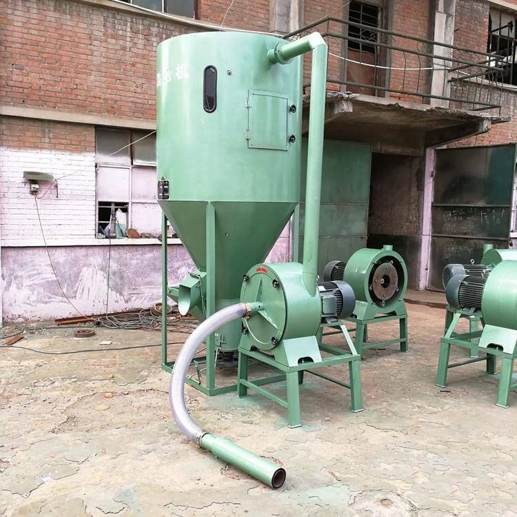 China factory self-priming vertical pig feed crushing and mixing machine small poultry feed grinder and mixer for kenya