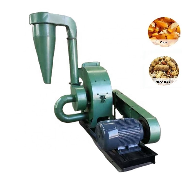 High efficiency Electric Feed Mill Poultry Feed Grain grinder Rice Corn Herbs Cereal Grinder Wet And Dry cereal grinding machine