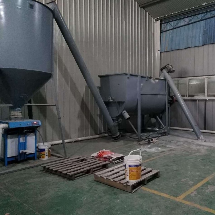 3 ton dry mortar industrial mixer best wall putty manufacturing machine horizontal ribbon epoxy putty mixture machine