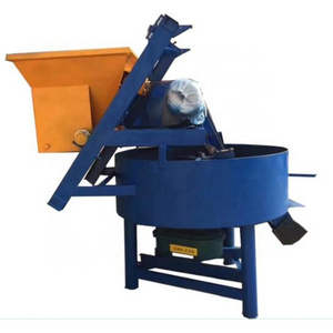 High speed self load concrete pan mixer vertical shaft pan concrete mixer jw350 jw400 jw500 for sale