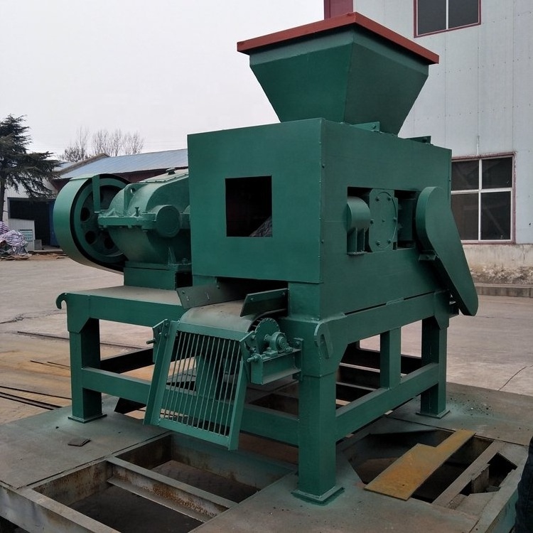 High pressure phosphate powder pelletizer double roller zeolite powder pulverized coal briquetting machine