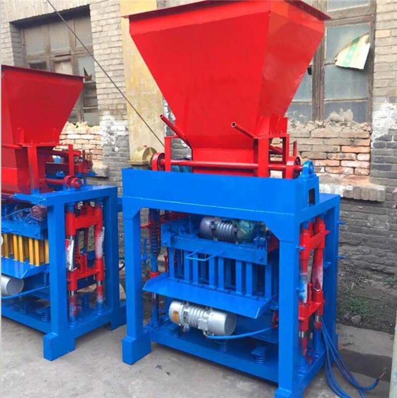 Wholesales qt4-35 semi-automatic semi-auto hollow block making machine qmj4-35 concrete block machine in jamaica for sale