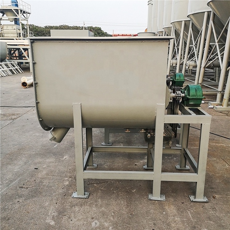 CE certified poultry 2 ton Premix mixing machine  liquid additives corn mineral powder ribbon mixer horizontal ribbon feed mixer