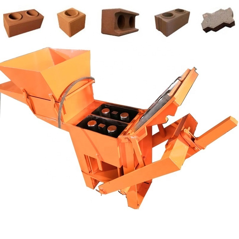 New product idea small manufacturing lego brick machine QMR2 40 manual compressed earth block machine lowest price