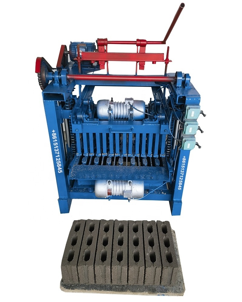 Factory lowest Semi automatic interlocking paver Cinder solid hollow cement concrete block making machine price in zambia