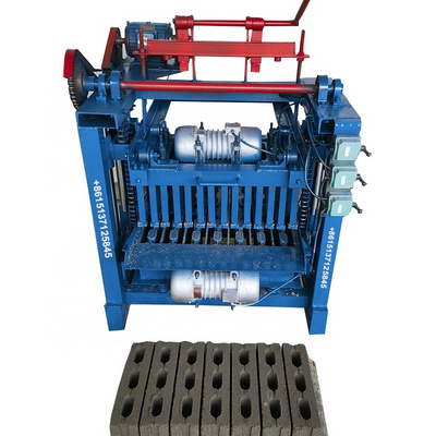 Factory lowest Semi automatic interlocking paver Cinder solid hollow cement concrete block making machine price in zambia