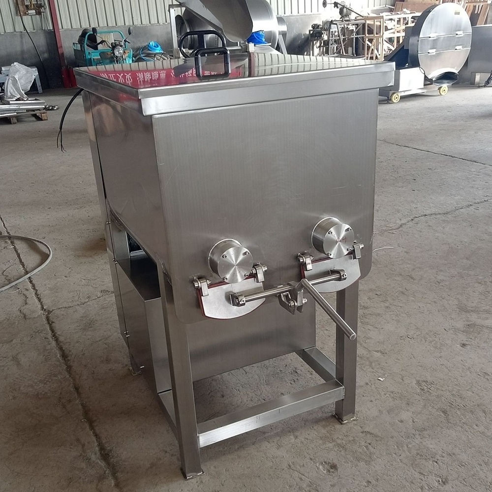 Food Grade Mixer Machine Electric Meat Mixer Vegetable meat Stuffing Mixing Machine 200l double shaft electric sausage mixer